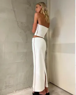 With Harper Lu Fiesta Top and Skirt Set White Size 8 for rent on The Volte - image 3