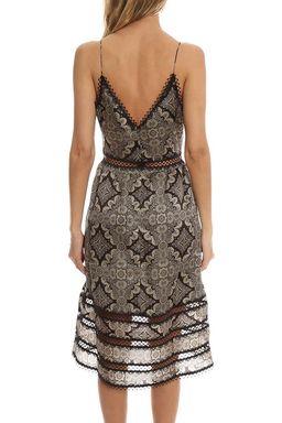 Zimmermann Mischief Picot Midi Dress Tile Print Size 6 for rent on The Volte - image 3