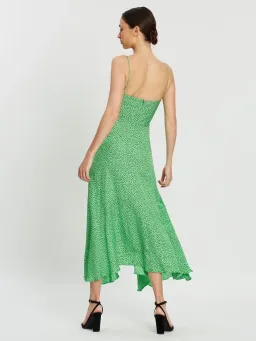 Bec & Bridge Neve Midi Dress Green/Print Size 10 for rent on The Volte - image 2