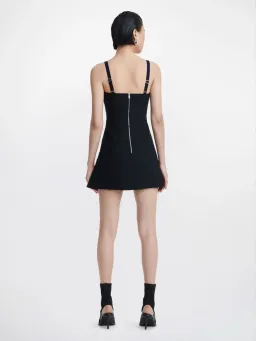 Dion Lee Hook and Eye Pocket Dress Black Size 8  for rent on The Volte - image 2