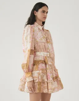 Kate Ford Larissa Layered Mini Dress Print Size S / Au 8 for rent on The Volte - image 3