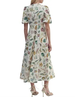 Alemais Wanda Linen Midi Dress Fish Underwater Size 10 for rent on The Volte - image 7