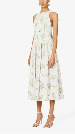 Zimmermann Jeannie Halter Midi Dress Bouquet Floral Size 0 / Au 8 for rent on The Volte - image 1