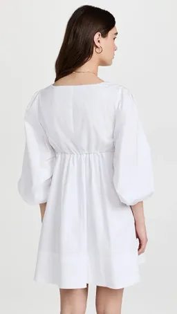 Staud Sophie Babydoll Mini Dress White Size 8 for rent on The Volte - image 3