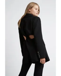 Aje Universal Cutout Blazer Black for rent on The Volte - image 2