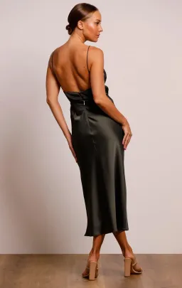 Pasduchas Pinnacle Slip Midi Dress Combat Size 8  for rent on The Volte - image 3