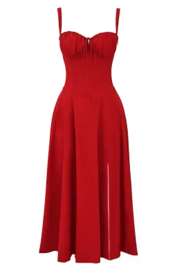 House of CB "Carmen" Bustier Sundress Red Rose Size AU 10 for rent on The Volte - image 5