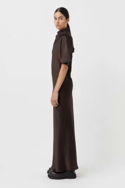 CAMILLA AND MARC Sorrell Maxi Evening Dress in Chocolate Brown Size 8 for rent on The Volte - image 6