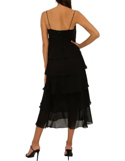 Carla Zampatti Black Tiered Maxi Dress Size 8 for rent on The Volte - image 2