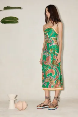 Alemais Marion Bodice Dress Green Size 8 / S for rent on The Volte - image 4