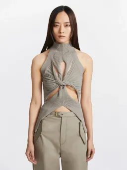Dion Lee Muscular Twist Tank in Stone Size 8 / S for rent on The Volte - image 2