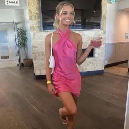 Natalie Rolt Effie Mini Dress Pink Size 0 for rent on The Volte - image 3