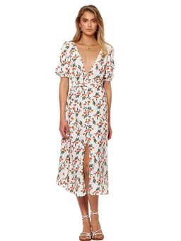 Bec & Bridge Orangina Midi Dress Print Size 8 for rent on The Volte - image 1
