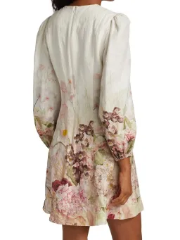 Zimmermann Dancer Hummingbird Mini Dress Alabaster Garden Floral Size 2/Au 12 for rent on The Volte - image 3