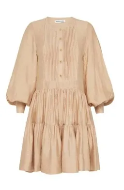 Shona Joy The Savoye Tuxedo Mini Dress Biscuit Size 6 for rent on The Volte - image 7