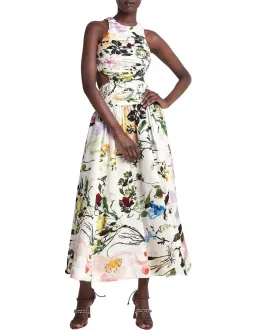 Aje Introspect Cut Out Midi Dress Botanic Floral Size 6 for rent on The Volte - image 1