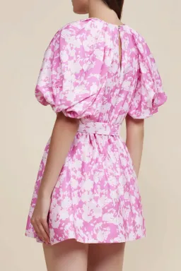 Acler Rossmore Dress in Violet Jungle Size 8 for rent on The Volte - image 4