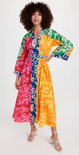 Alemais Louise Shirtdress Floral Multi Size AU 10 for rent on The Volte - image 1