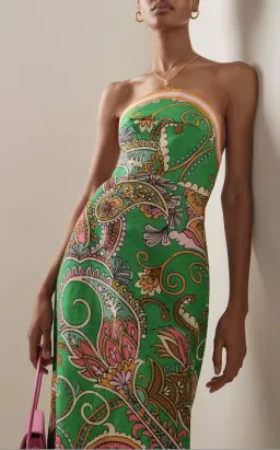 Alemais Marion Bodice Dress Green Size AU 10/M for rent on The Volte - image 3