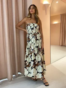 Sir The Label Vivienne Strapless Gown Cream Size 1 / AU 8 for rent on The Volte - image 2