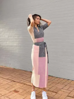 Keepsake Klara Knit Skirt and Top Set Patchwork Size 10 for rent on The Volte - image 1