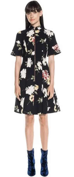 Cue Watercolour Floral Lace Back Dress Size 6 for rent on The Volte - image 3