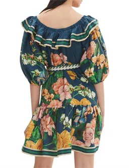 Alémais Lyla Frill Neck Mini Dress Floral Size 8  for rent on The Volte - image 3