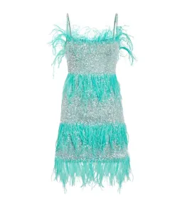 Rachel Gilbert Frenchy Mini Dress in Aqua Size 10 for rent on The Volte - image 2