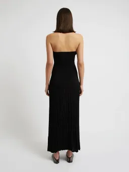 Christopher Esber Sculptured Pleated Rib Dress Black Size 12 for rent on The Volte - image 3