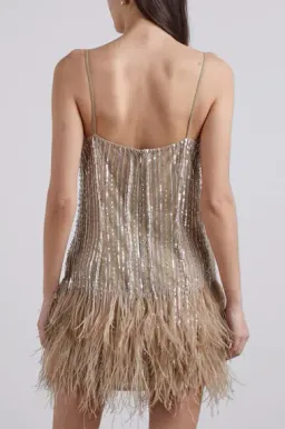 Rachel Gilbert Kenzi Mini Dress Nude Size 1 / AU 8 for rent on The Volte - image 6