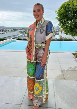 Alemais Trippy Troppo Shirt and Pant Two Piece Set Multi Print Size 10 for rent on The Volte - image 2