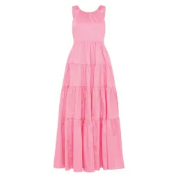 Aje Marguerite Tie Back Maxi Dress Pink Size 16 / XL for rent on The Volte - image 4
