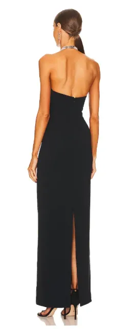 Solace London Riva Maxi Dress in Black Size 10 / M for rent on The Volte - image 3
