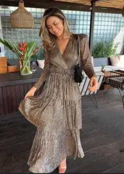 Sheike All That Sparkles Dress Bronze Size 10 for rent on The Volte - image 2