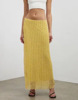 Camilla and Marc Riviera Skirt Yellow Size 10 for rent on The Volte - image 2