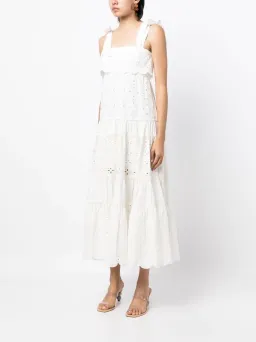 Alemais Evie Panelled Tie Midi Maxi Dress White Size 6 for rent on The Volte - image 7