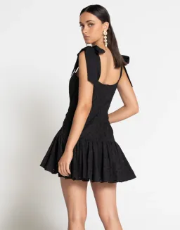 Sofia The Label Daisy Lace Mini Dress Black Size AU 8 for rent on The Volte - image 3