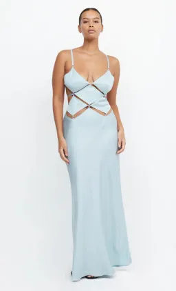 Bec & Bridge Diamond Days Strap Maxi Dress Cloud Blue Size AU 6  for rent on The Volte - image 2