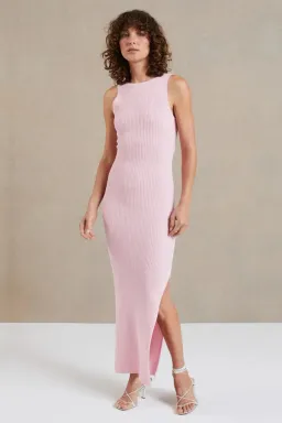 Bec & Bridge Riveria Midi Dress Candy Pink Size 8  for rent on The Volte - image 2
