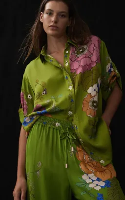 Alemais Olivia Shirt & Pants Set Green Size 14 for rent on The Volte - image 2