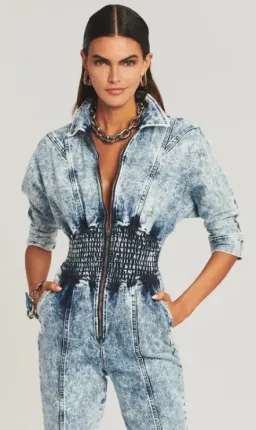 Retrofete Eti Jumpsuit Blue Size XS / Au 6 for rent on The Volte - image 2