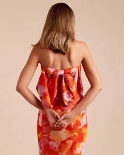 Lover Annika Bow Slip Midi Dress Floral Size 14 for rent on The Volte - image 4