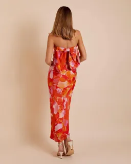 Lover Annika Bow Slip Midi Dress Floral Size 14 for rent on The Volte - image 3