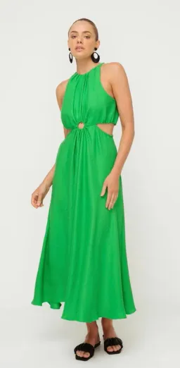 Sheike Gallery Maxi Dress Green Size AU 6  for rent on The Volte - image 1