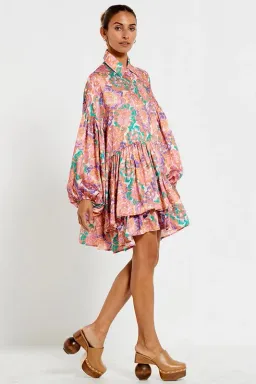 Bohemian Traders Winter Genoa Mini in Peony Floral Size AU 18  for rent on The Volte - image 3