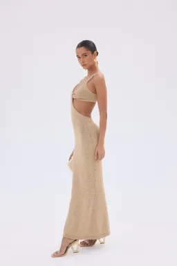 Cult Gaia Serita Knit Dress in Sand Size AU 10  for rent on The Volte - image 2