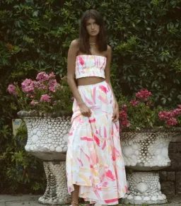 Steele Paradise Top and Parasol Skirt Set Multi Size AU 12  for rent on The Volte - image 5