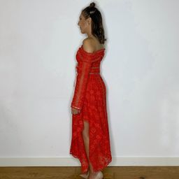 Thurley Folklane Dress Red 6 for rent on The Volte - image 6