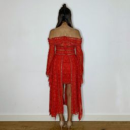 Thurley Folklane Dress Red 6 for rent on The Volte - image 4