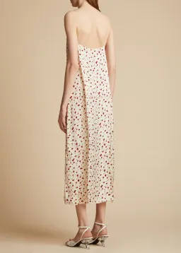 Khaite Sicily Rose Slip Dress Print Size 8  for rent on The Volte - image 2